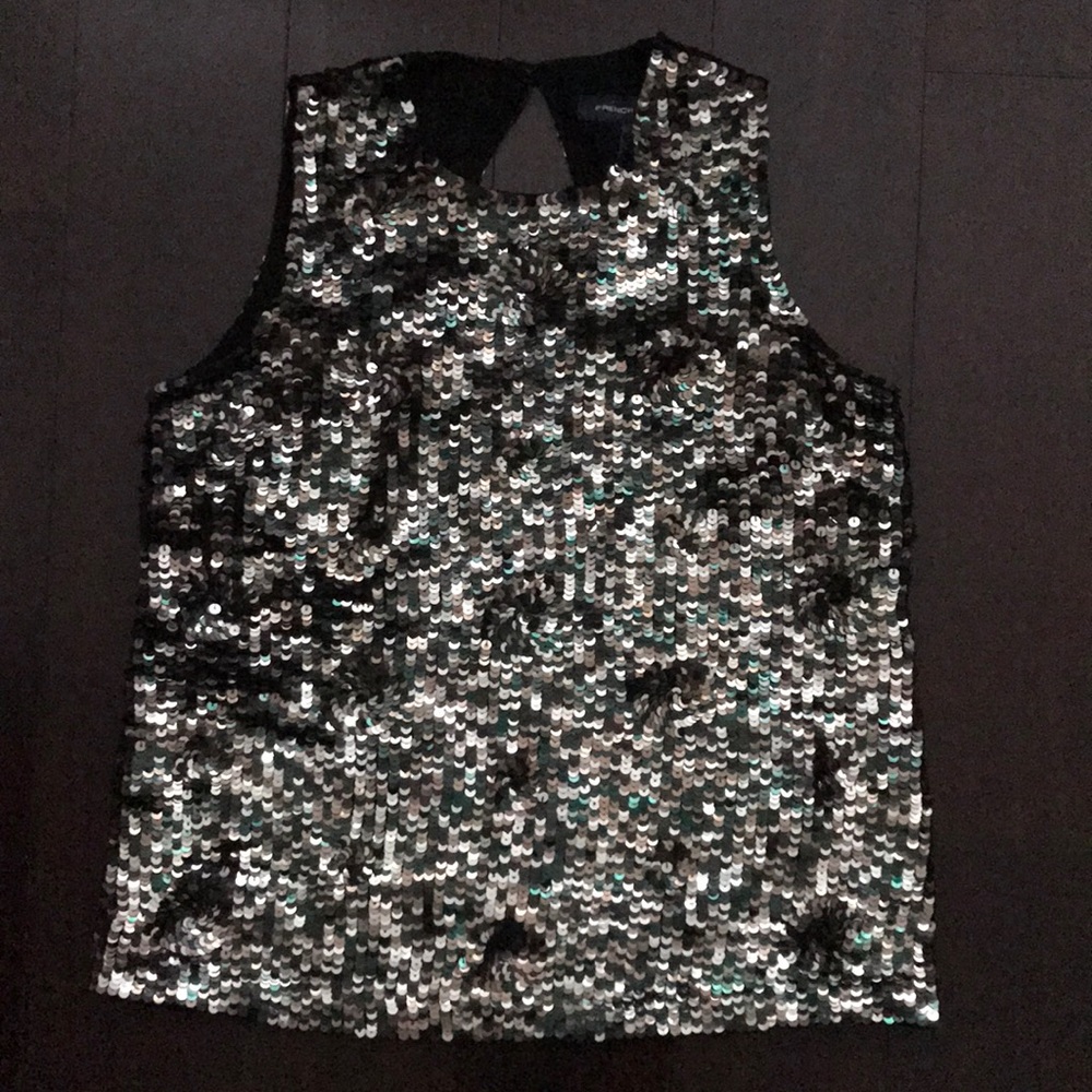 French connection sequin tank